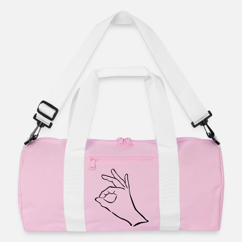 hand zeichen finger Recycelte Duffel Bag
