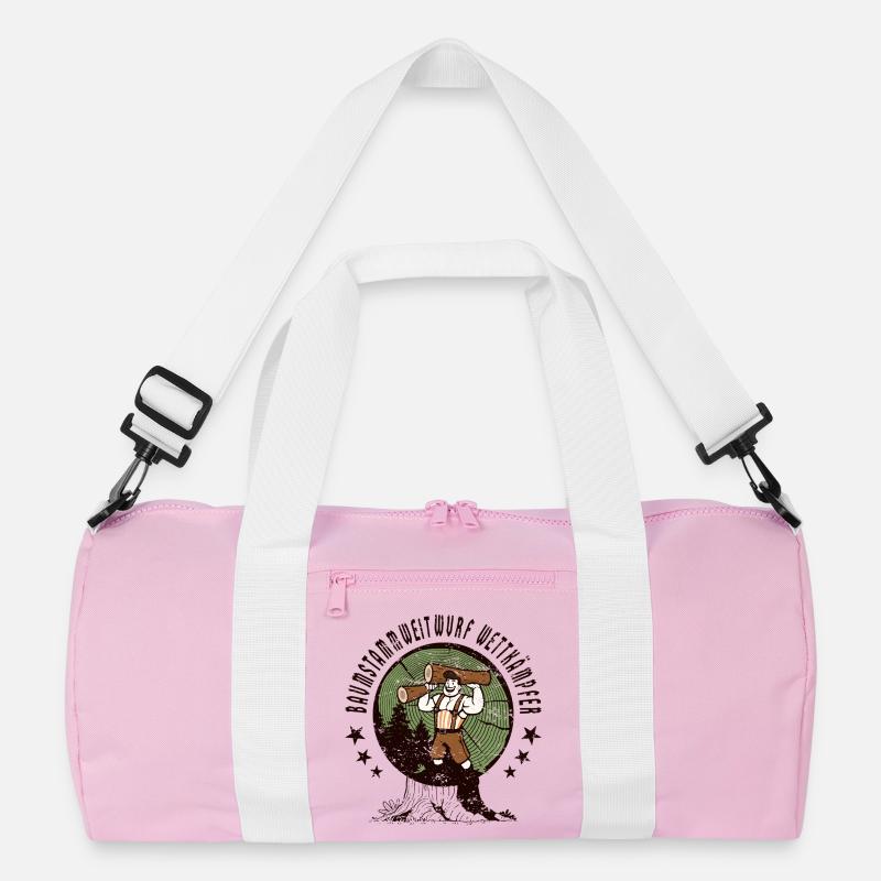 Tree trunk throwing competitors Recycled Duffel Bag