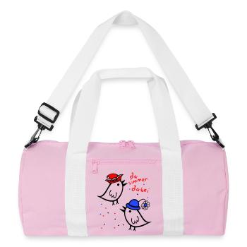 Il y a toujours un carnaval - Sac de sport recyclé - rose/blanc - Devant