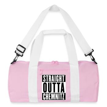 Tout droit sorti de Chemnitz (couleurs changeantes) - Sac de sport recyclé - rose/blanc - Devant