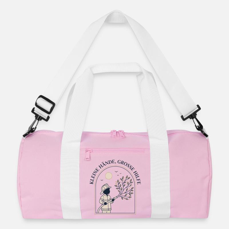 Small hands, big help Recycled Duffel Bag