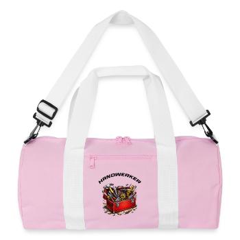 Dessin animé de la boîte à outils à fenêtres manuelles - Sac de sport recyclé - rose/blanc - Devant