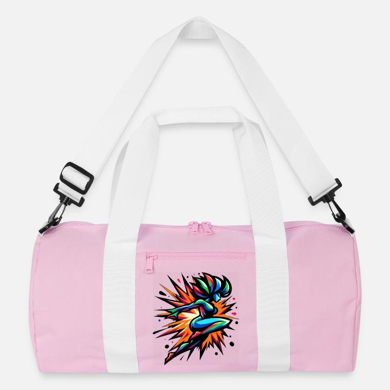 Bunter Neon-Sprinter Recycelte Duffel Bag