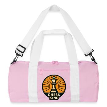 Roi de l'Échiquier : Maître des Cases Fortes - Sac de sport recyclé - rose/blanc - Devant