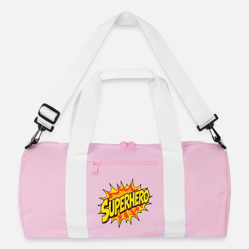 Superhelden-Design im Comic-Stil Recycelte Duffel Bag