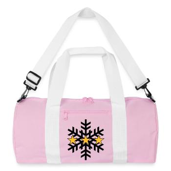 Skiing ! - Recycled Duffel Bag - pink/white - Front