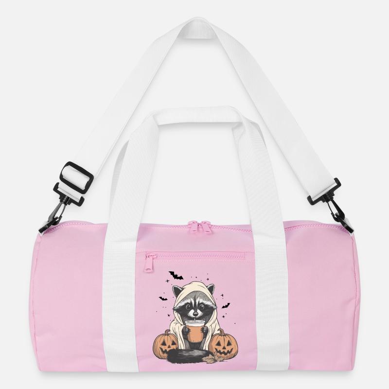 Halloween Pullover, Waschbär Halloween, Geschenk Recycelte Duffel Bag