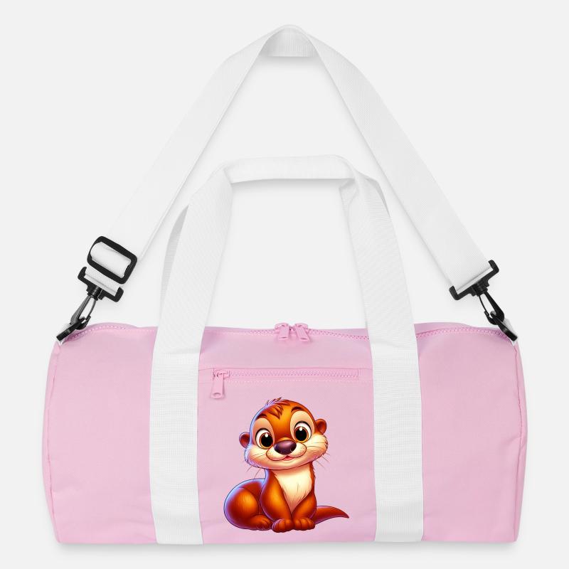Otter - Recycelte Duffel Bag - Rosa/Weiß
