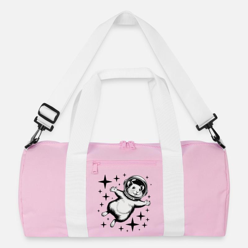 Hamster in Space - Cool Astonomy Logo Recycelte Duffel Bag