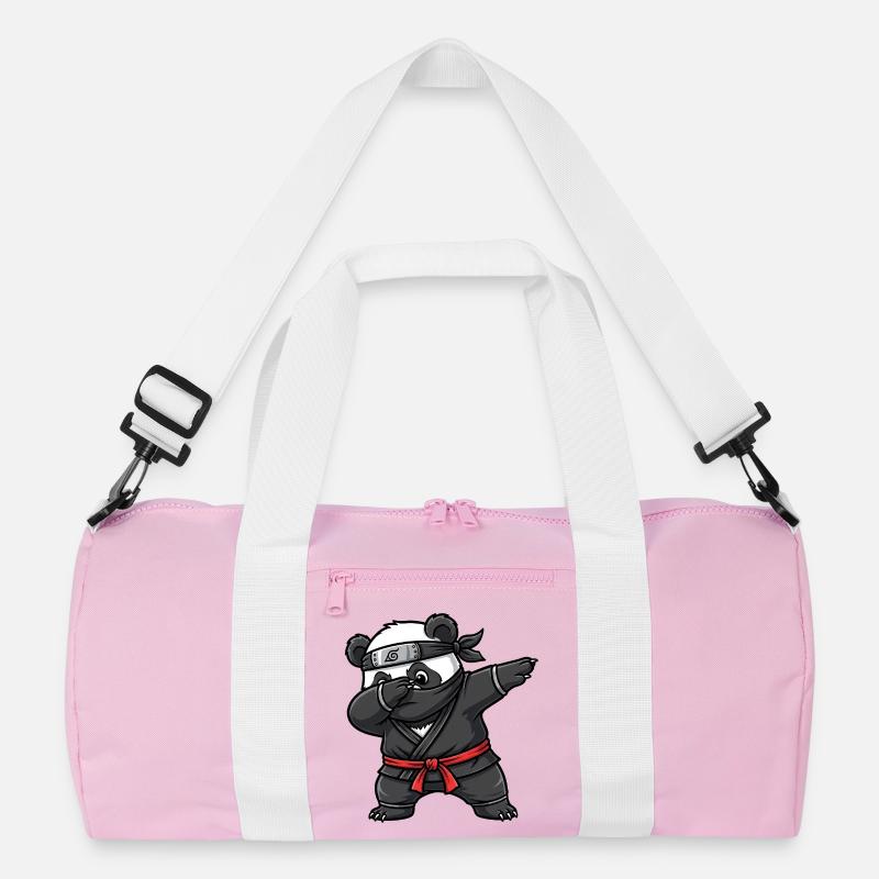 Ninja Panda Samurai Japan Tradition  Recycelte Duffel Bag
