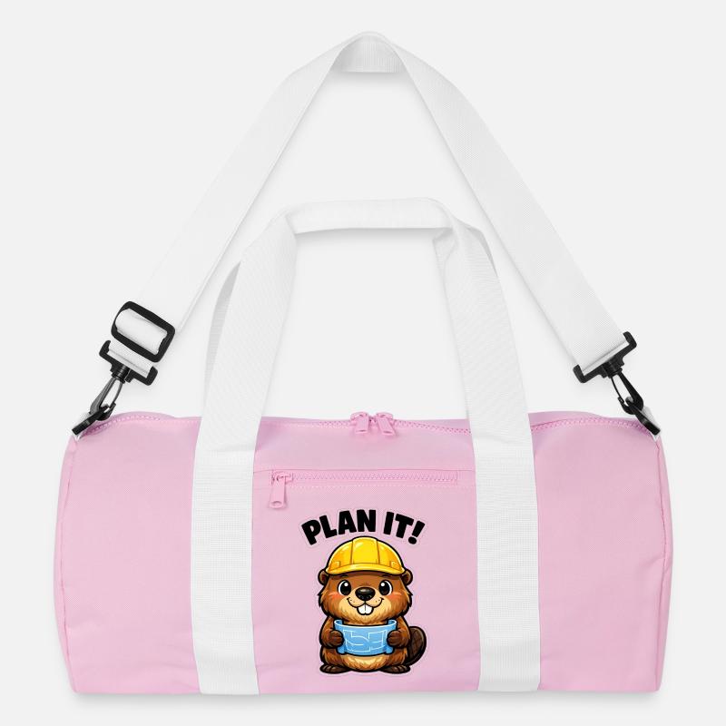 Bauheld Biber mit Plan Recycelte Duffel Bag