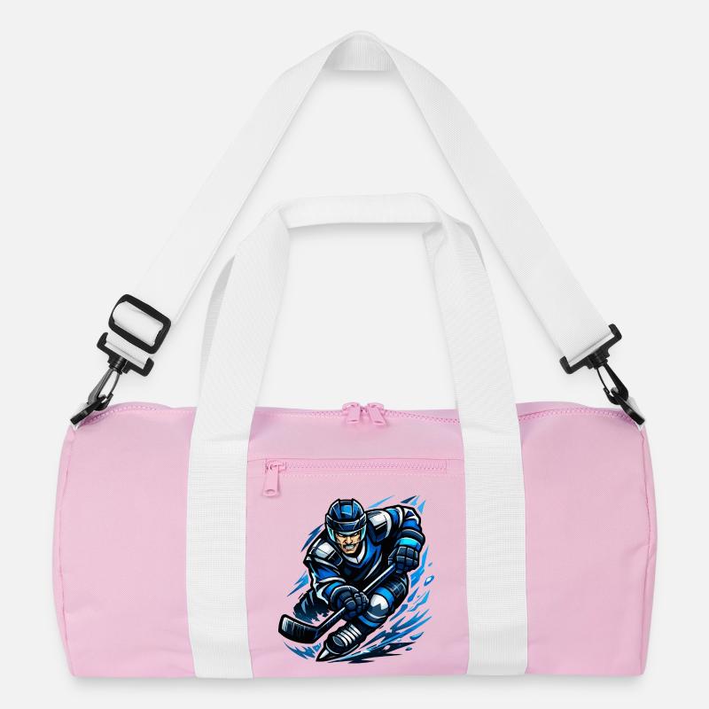Blitzender Eishockeyspieler Recycelte Duffel Bag