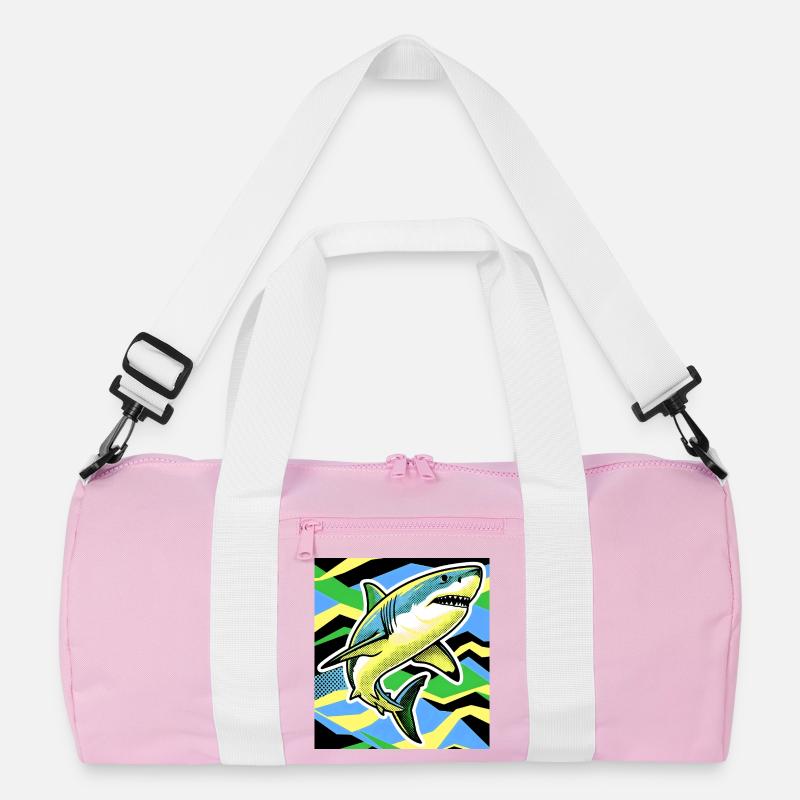 Hai - Recycelte Duffel Bag - Rosa/Weiß