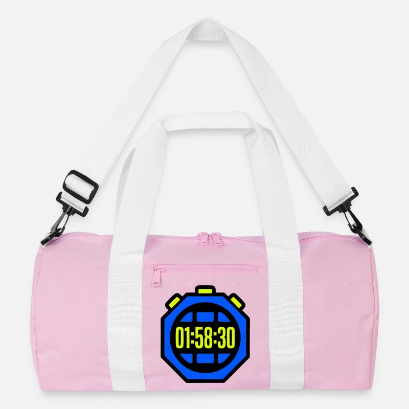 Stopwatch Best Time Half Marathon Recycled Duffel Bag