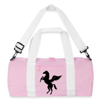 pegassus - Recycled Duffel Bag - pink/white - Front