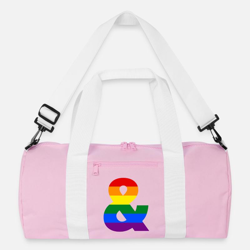Pride Rainbow Ampersand Recycled Duffel Bag