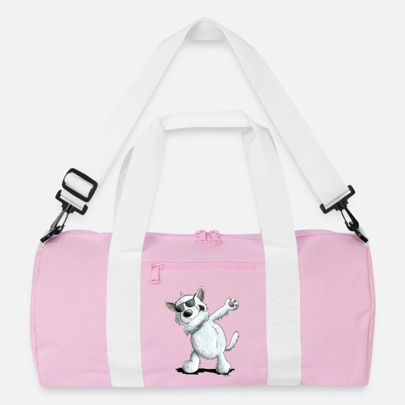 Dab Dance Deutscher Weißer Schäferhund I Schweizer Recycelte Duffel Bag