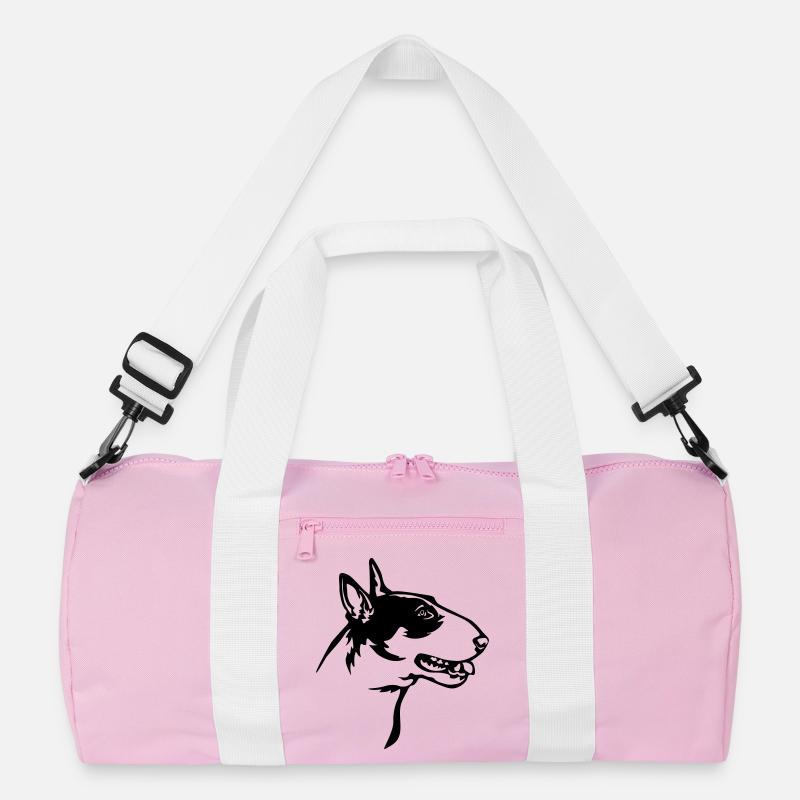 Bullterrier Kopf Recycelte Duffel Bag