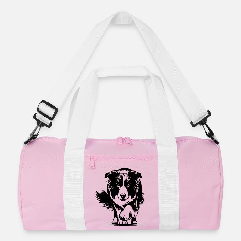 Border Collie Recycled Duffel Bag