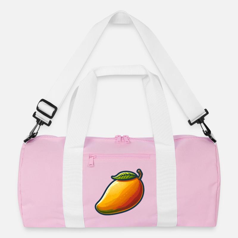 Bunte Mango mit grünem Blatt Recycelte Duffel Bag