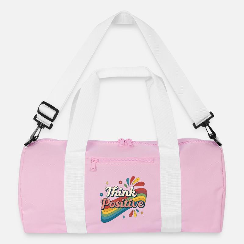 Denken Sie an den positiven Regenbogen Recycelte Duffel Bag