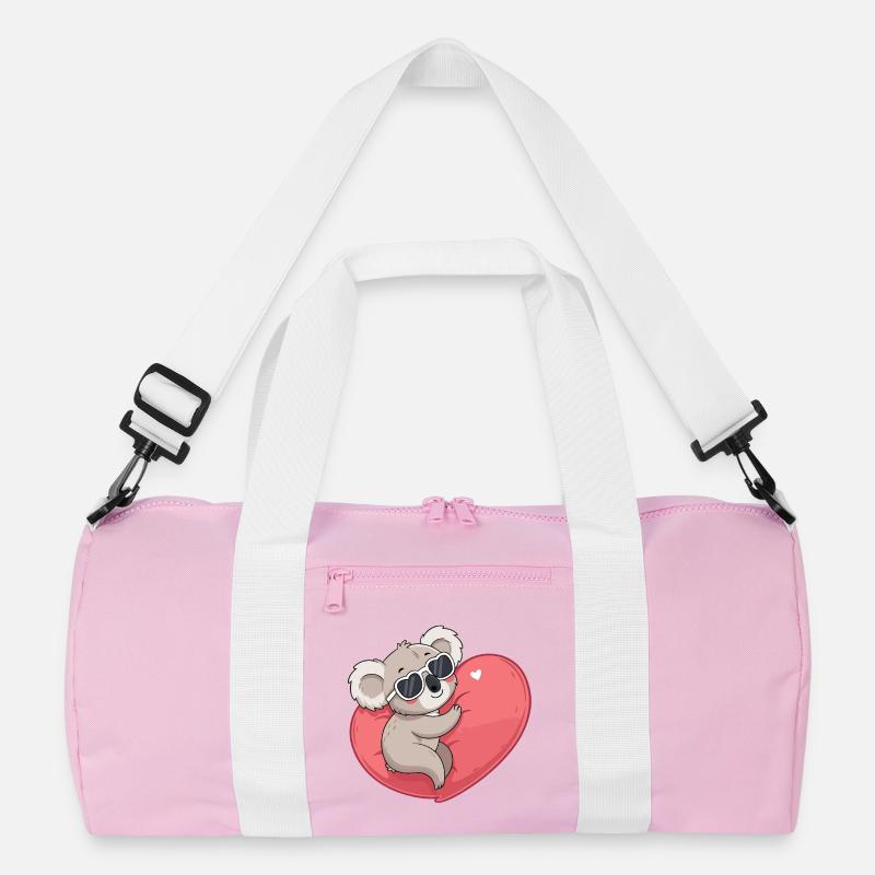 Koala Smiling Heart Recycled Duffel Bag