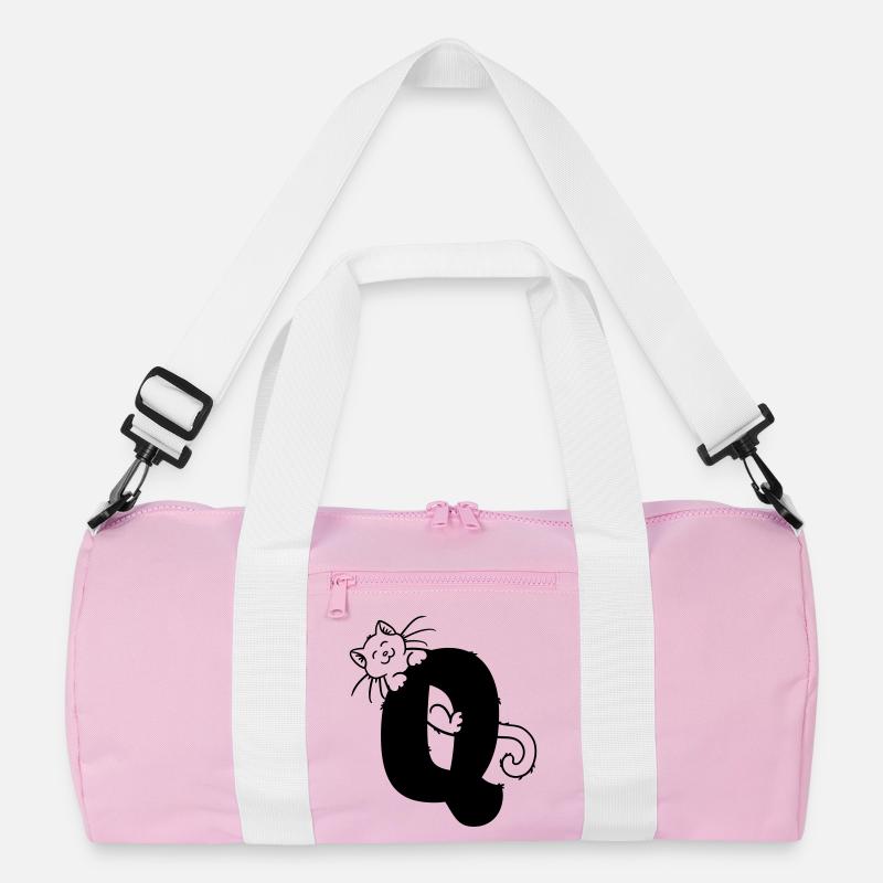 Katze Buchstabe Q Recycelte Duffel Bag