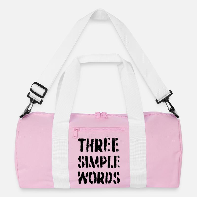 Drei einfache Worte Recycelte Duffel Bag