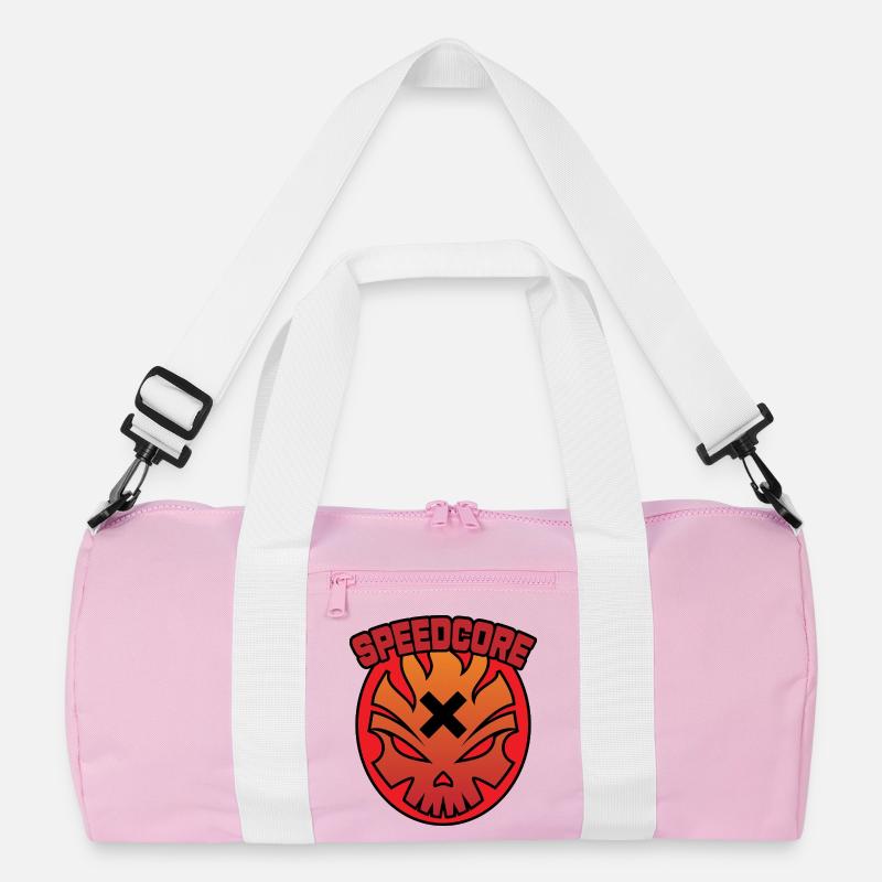 Speedcore Flammenschädel Recycelte Duffel Bag