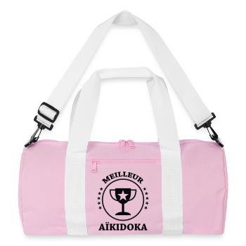 Best Aikido - Aikido - Recycled Duffel Bag - pink/white - Front