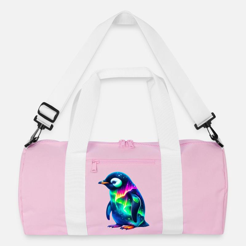 Aurora Borealis Pinguin Recycelte Duffel Bag