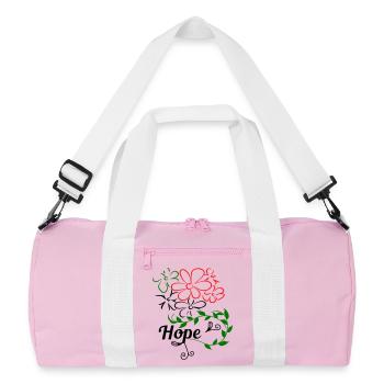 Hope Hoffnung - Recycled Duffel Bag - pink/white - Front