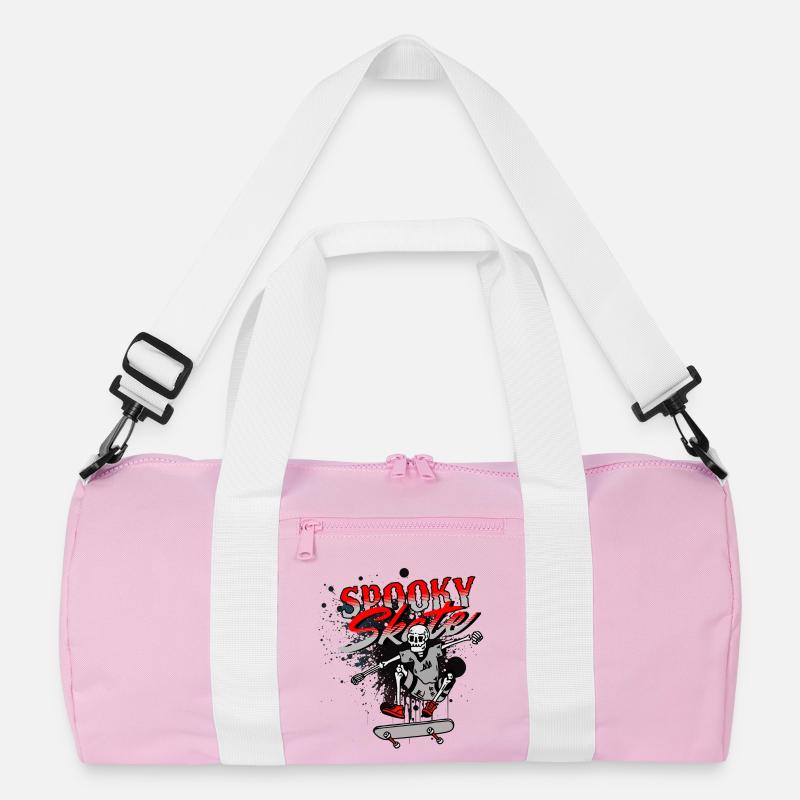 Skull Skateboard Graffiti Design Recycelte Duffel Bag