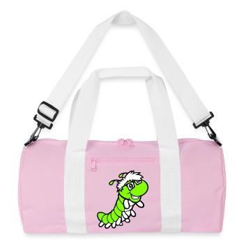 Nerd Chenille Geek Intelligent Ver Lunettes à monture d'écaille Intelligent - Sac de sport recyclé - rose/blanc - Devant