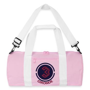 Circular emblem Gironde 33 - Recycled Duffel Bag - pink/white - Front