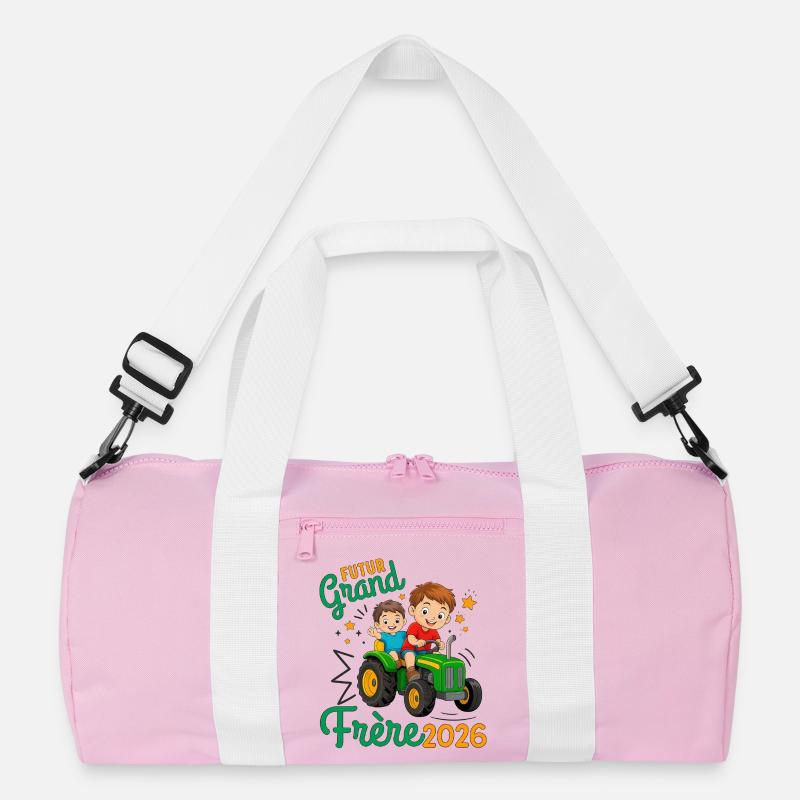 Future Big Brother 2026, Ankündigung der Schwangerschaft - Recycelte Duffel Bag - Rosa/Weiß