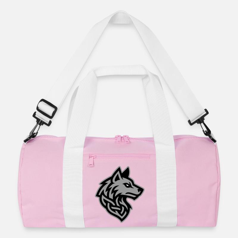 Wolf Kopf Wikinger Recycelte Duffel Bag