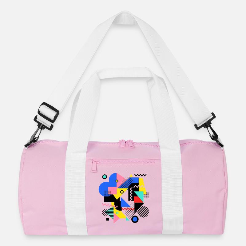 Geometrische Farbexplosion Pop Art Recycelte Duffel Bag
