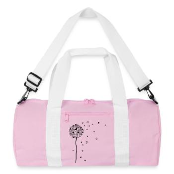 bella AMORElia - Das Original by heavenlygoods - Recycelte Duffel Bag - Rosa/Weiß - Vorne