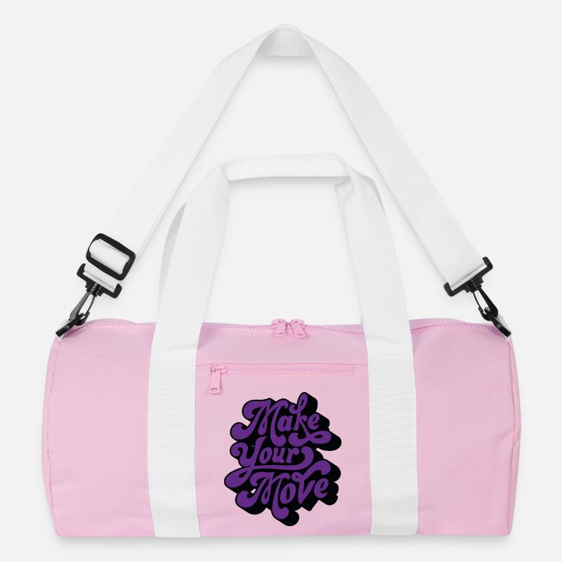 Make Your Move Retro Script Recycled Duffel Bag