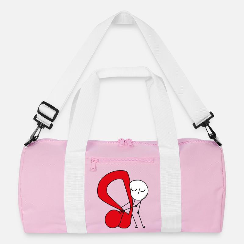 Cuddle Red Music Note Recycled Duffel Bag