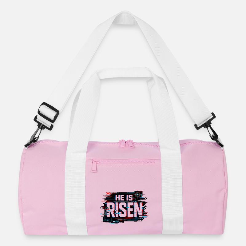 Glitch Easter: He is Risen Recycled Duffel Bag
