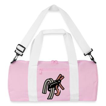 Dispositif d’assurage, mouston d’escalade Bloc - Sac de sport recyclé - rose/blanc - Devant