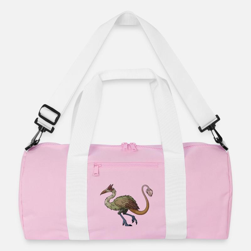 Köder-Gnade - Recycelte Duffel Bag - Rosa/Weiß