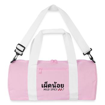 légèrement épicé - Sac de sport recyclé - rose/blanc - Devant