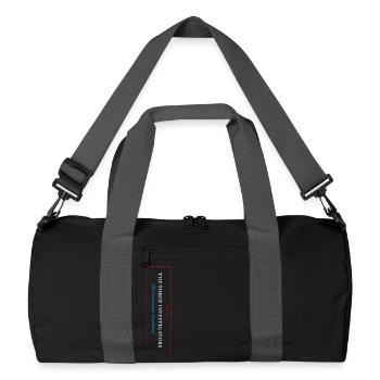 The Three Investigators Markenlogo Mit Spruch - Recycelte Duffel Bag - Schwarz/Graphitgrau - Vorne
