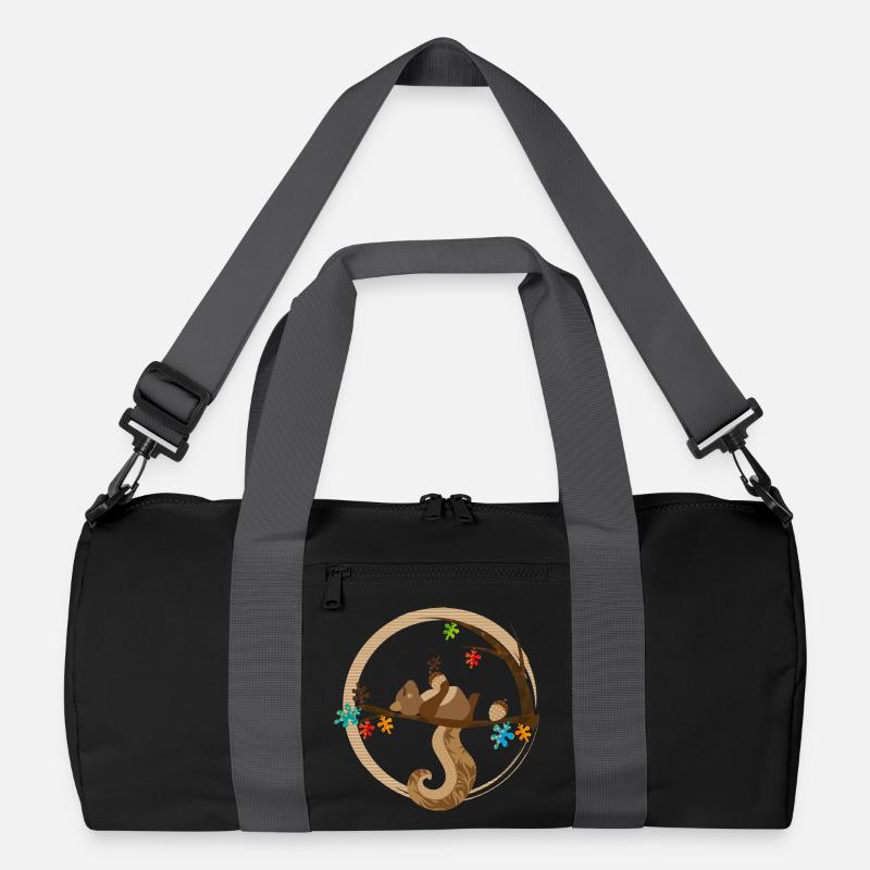A squirrel is sleeping Recycled Duffel Bag
