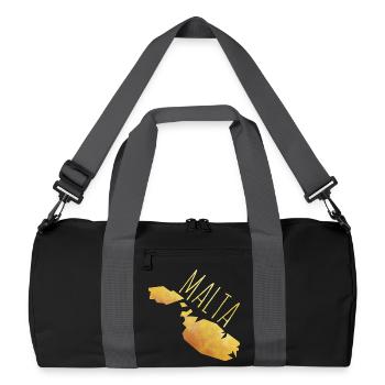malta - Recycled Duffel Bag - black/graphite grey - Front