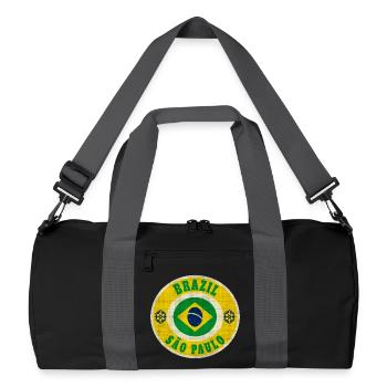 Brazil Sao Paulo / Gift / Gift Idea - Recycled Duffel Bag - black/graphite grey - Front