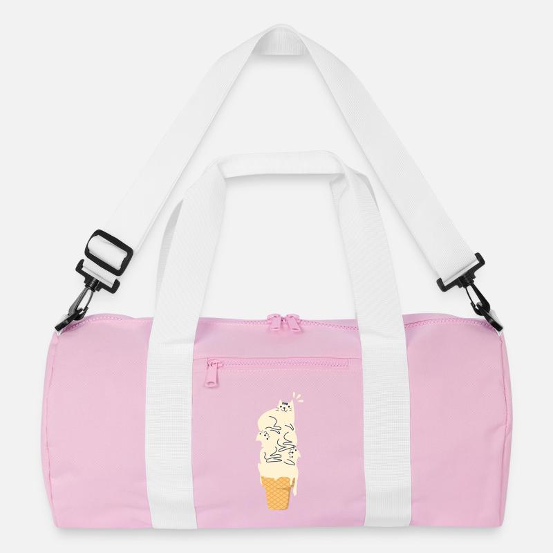 Katze auf Eis Katzen Kätzchen Haustier Geschenk Recycelte Duffel Bag
